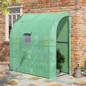 Furnicato Foliengewächshaus Tomatengewächshaus 200x100x215 Cm Grün Mit Mesh Fenster