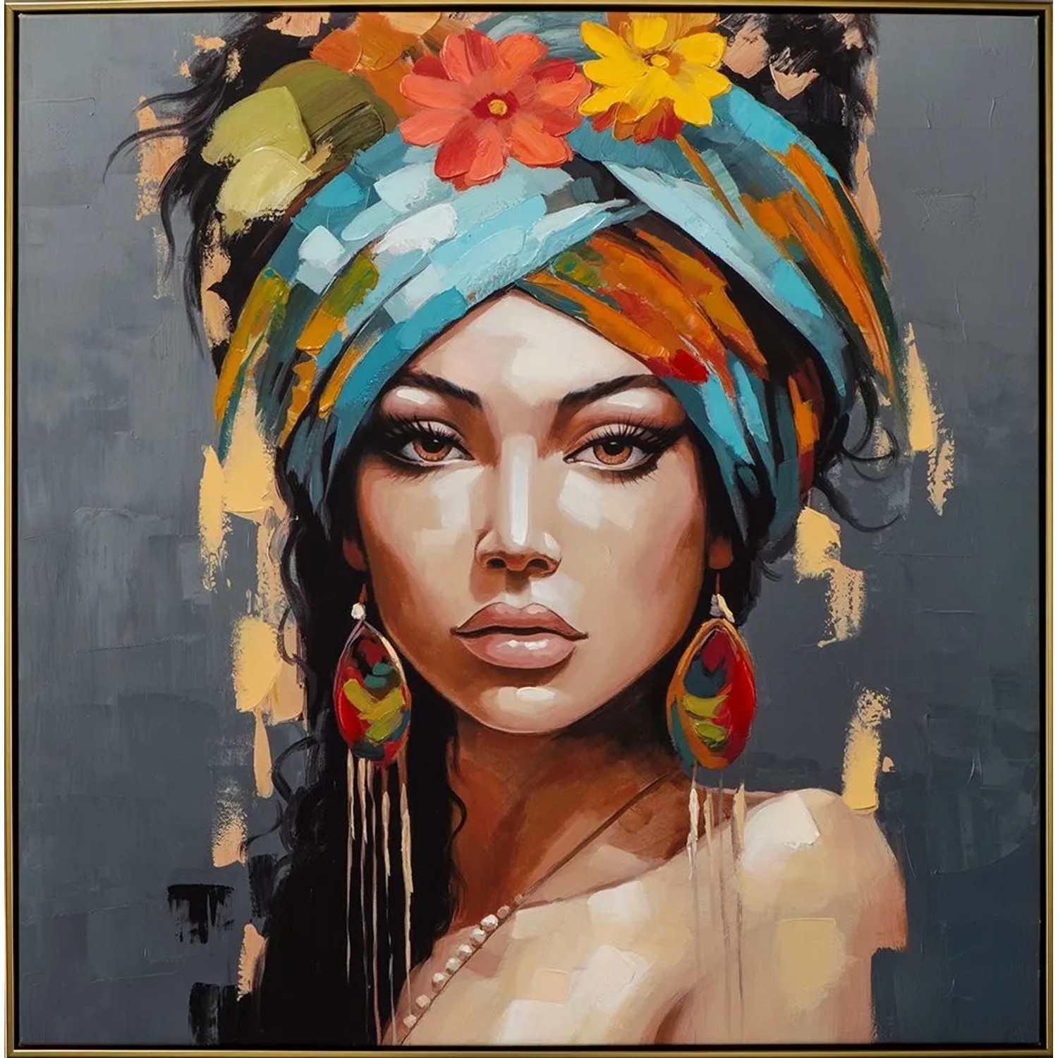 Art Universe Leinwandbild Desert Beauty 82 x 82 cm