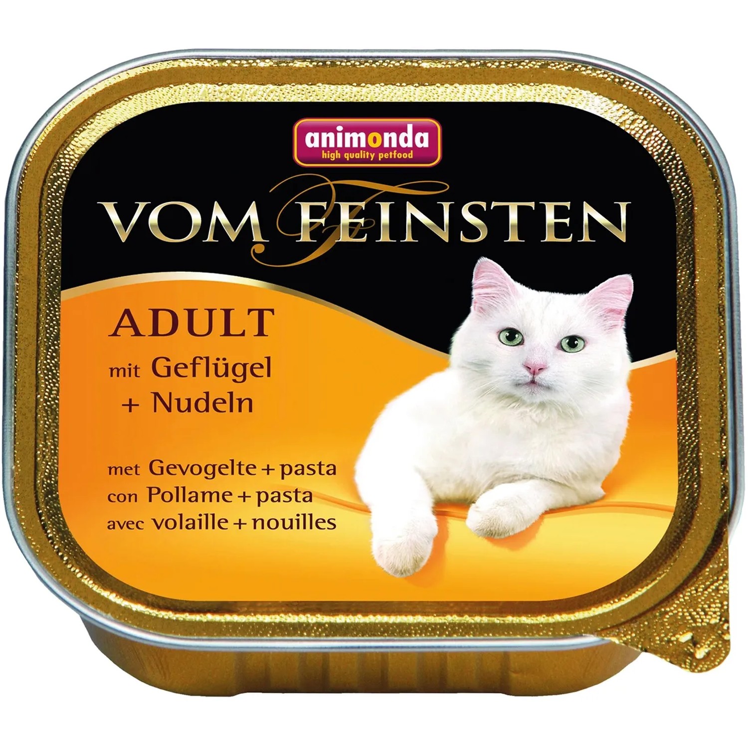 Vom Feinsten Katzen-Nassfutter Adult Geflügel und Nudeln 100 g