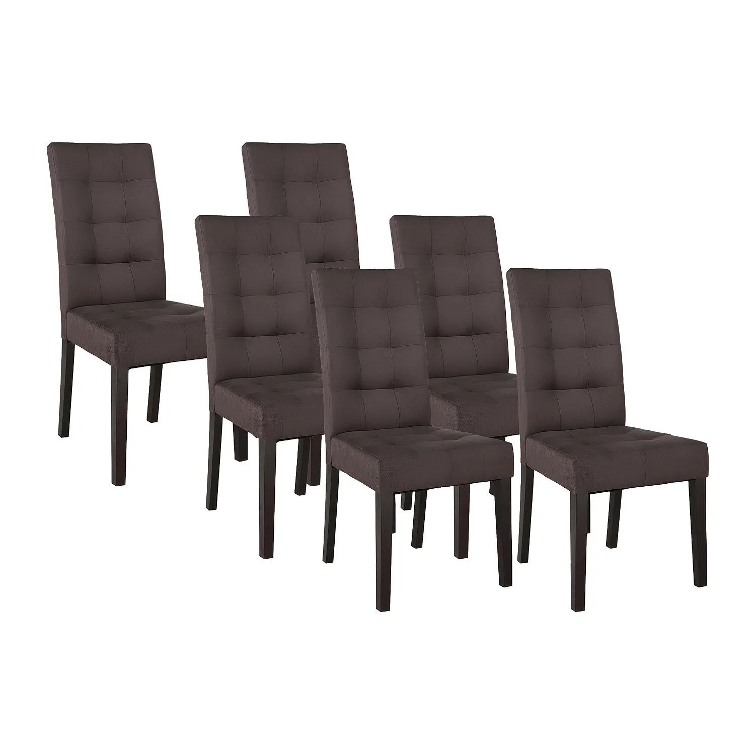 Vente-unique Stuhl Villosa Schokoladenbraun 48 cm