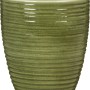 Scheurich Orchideengefäß Glass Olive, Ø 12,3 cm, grüner Übertopf mit Rillenstruktur.