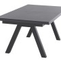 Ausziehbarer, rechteckiger Siena Garden Gartentisch Ferrostone, 100x260 cm, mit Aluminiumgestell.