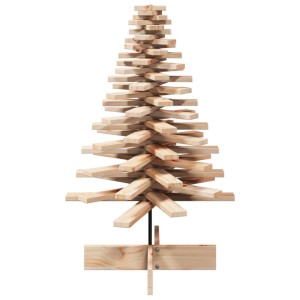 vidaXL Weihnachtsbaum Holz zum Schmücken 100 cm Massivholz Kiefer 858204