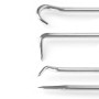 STAHLWERK Haken-Werkzeug-Set, 4-teilig, verschiedene Hakenformen aus Stahl.