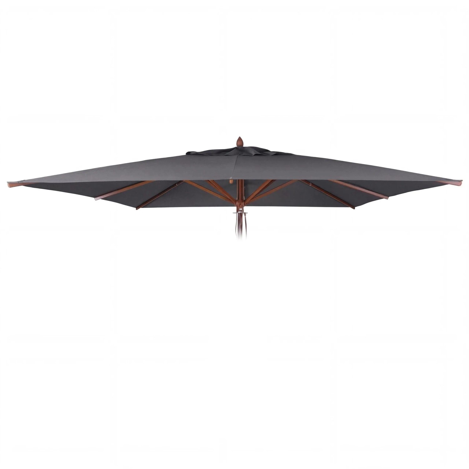 MCW Ersatz-Bezug Für Gastronomie Holz-Sonnenschirm C57b Eckig 4x4m Polyester Anthrazit