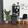 HOMCOM Klappschreibtisch mit Tafel, schwarz, platzsparend für kleine Räume.