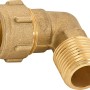 Klemmring-Winkel aus Messing, 15 mm x 21 mm (R 1/2), für Sanitär- und Heizungsinstallation.