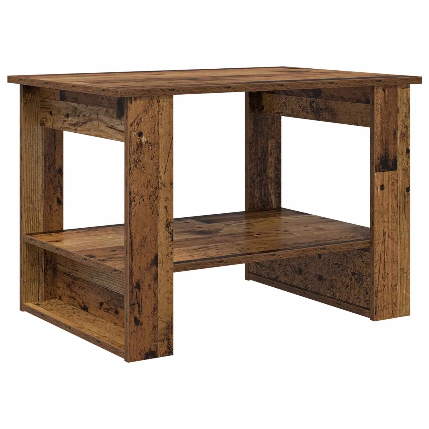 vidaXL Couchtisch Altholz 72 x 50 x 50 cm Holzwerkstoff 8000194 günstig online kaufen