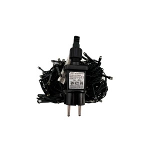 Mojawo 120er Lichterkette LEDs Innen und Außen Warmweiß Kabel Dunkelgrün