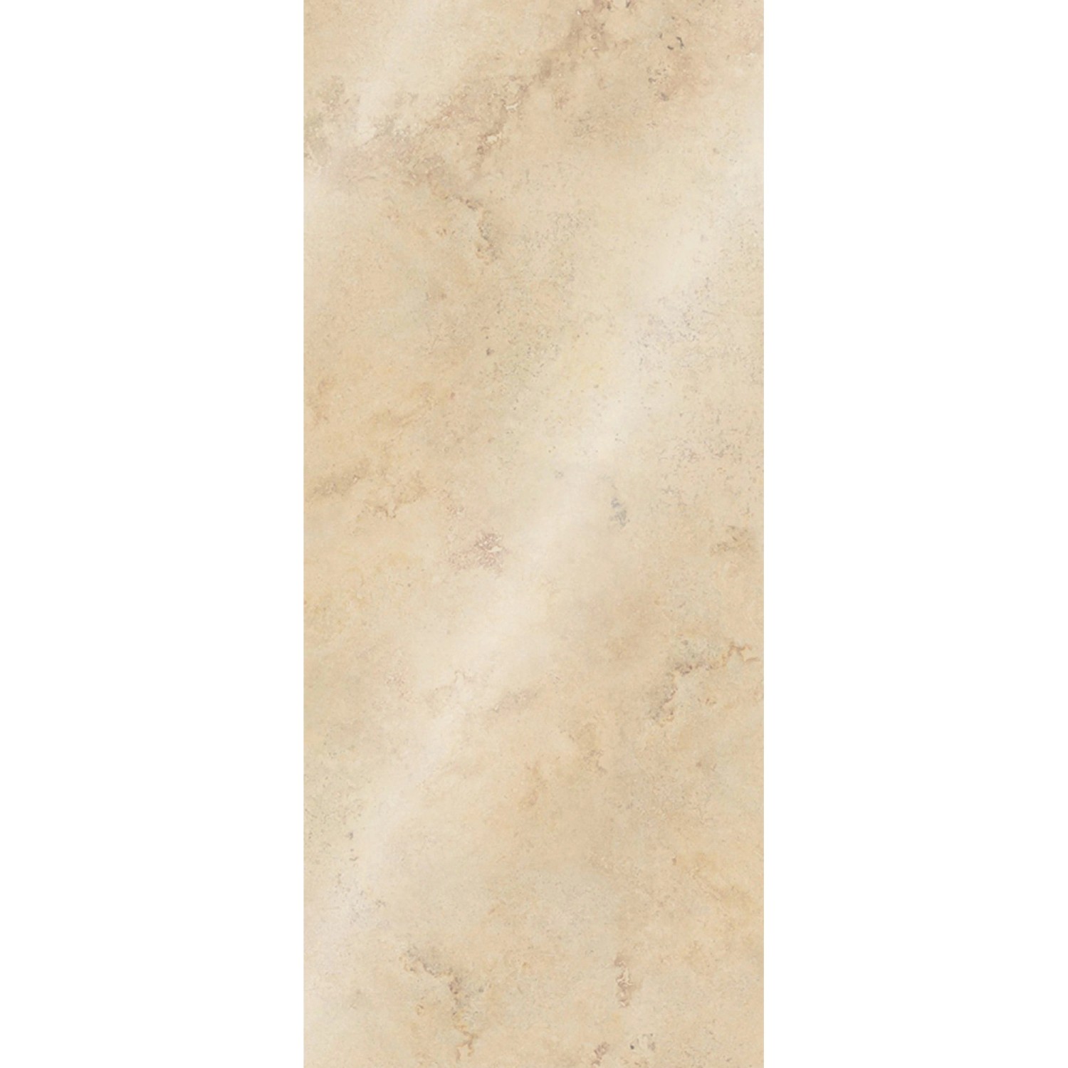 Hochglanz Duschrückwand im Kalkstein-Design, helle Farbgebung, ideal für Bad und Dusche.