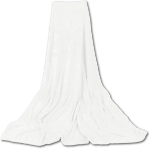 Weiße Bestgoodies Mikrofaser Decke (210x280cm). Kuschelige Wohndecke oder Überwurf.