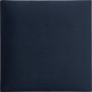 Quadratisches Wandkissen in Dunkelblau Samt, 30x30 cm. Dekor-Paneel für individuelle Wandgestaltung.