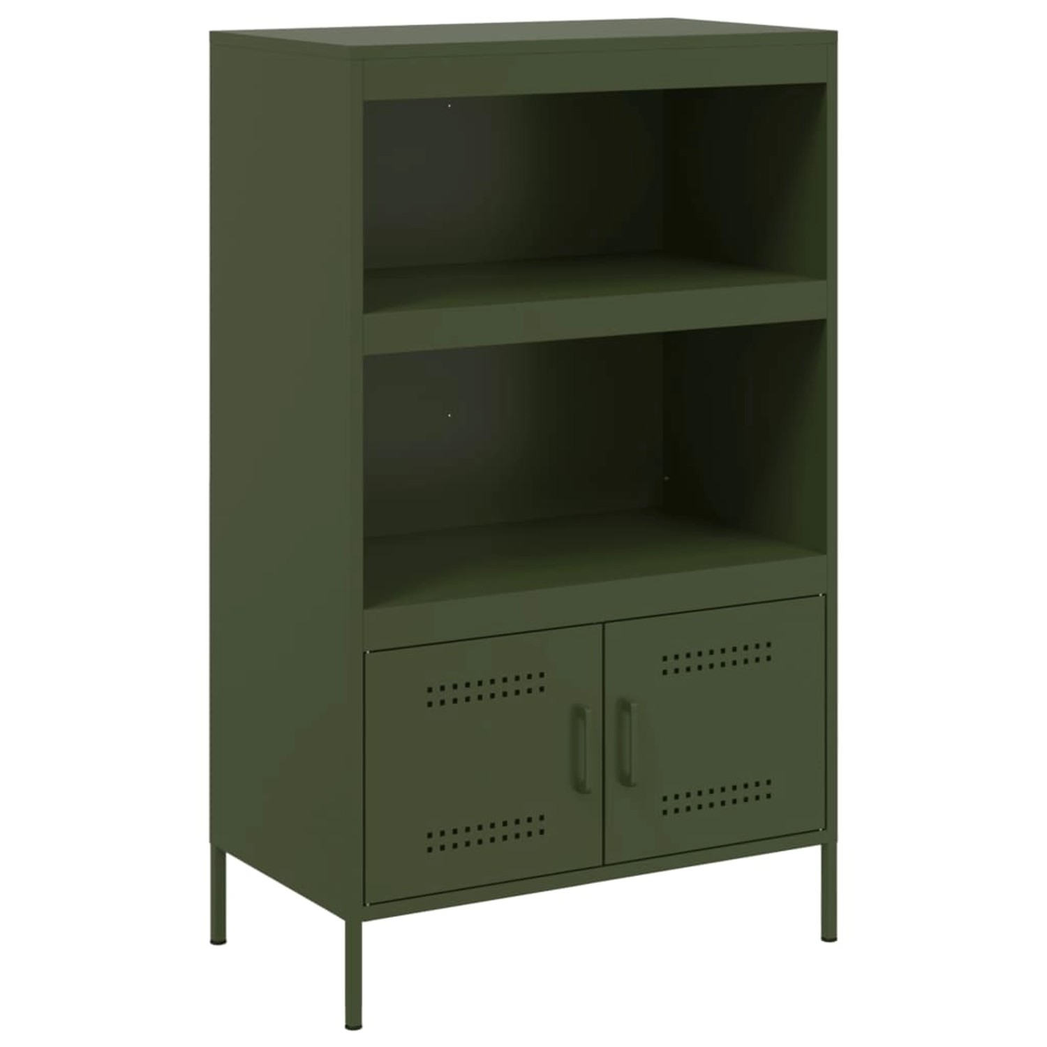 vidaXL Highboard Olivgrün 68x39x113 cm Stahl 842974 günstig online kaufen