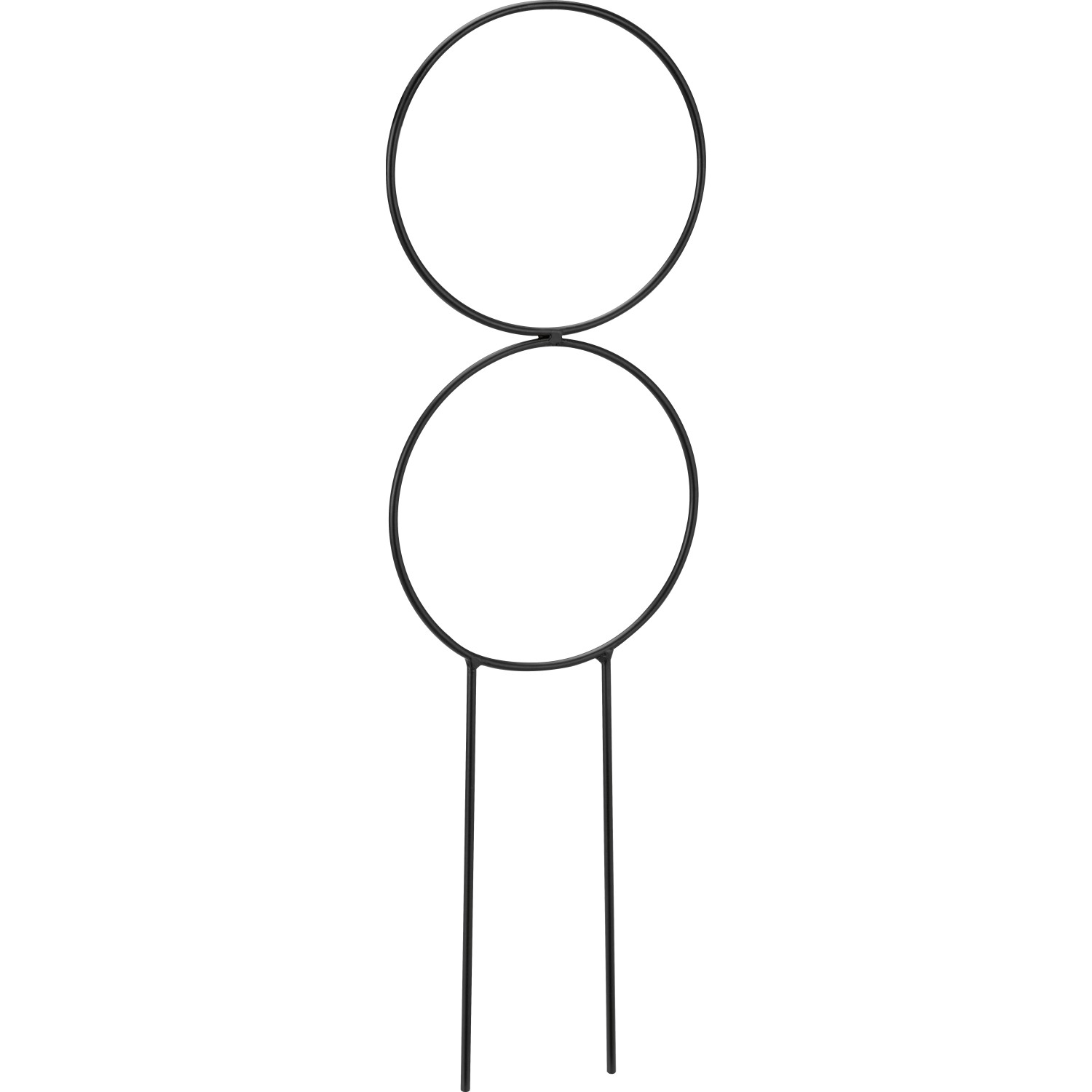 Pflanzstab Form 1 Metall 10 cm x 0,3 cm x 34 cm Schwarz