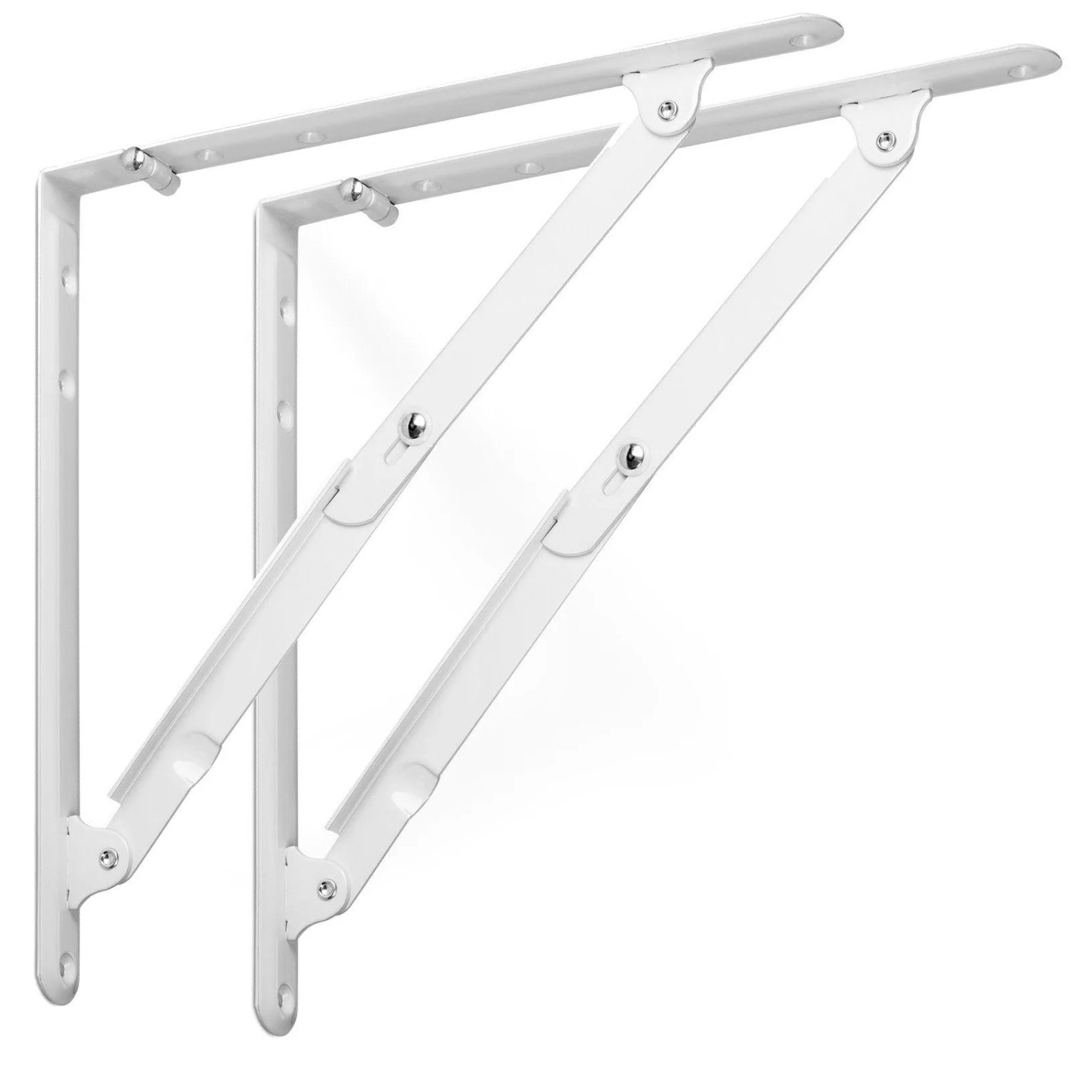 SOTECH Klappkonsole 305 x 305 mm Weiß mit Arretierung