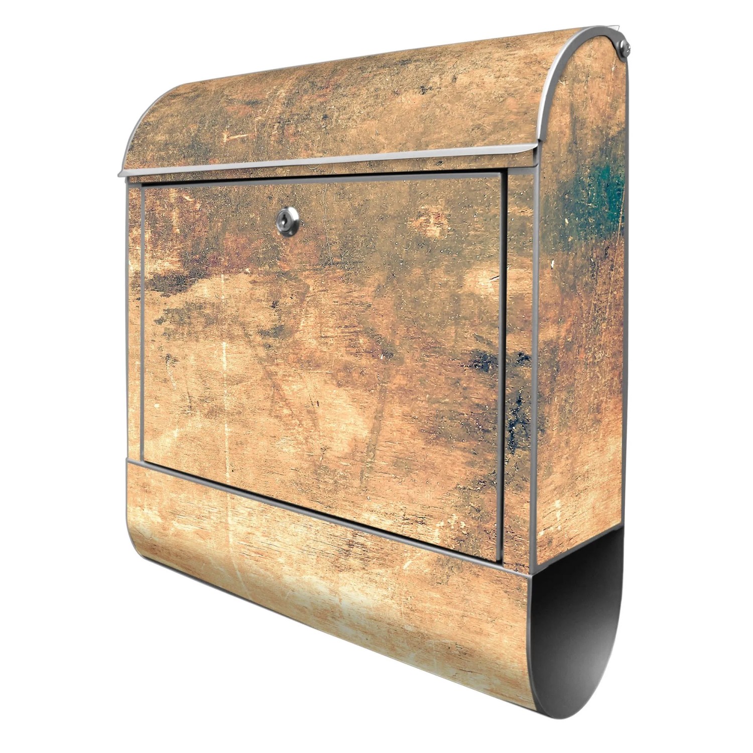 Banjado Design Briefkasten Silber Pulverbeschichtet 39x47x14cm 2 Schlüssel günstig online kaufen