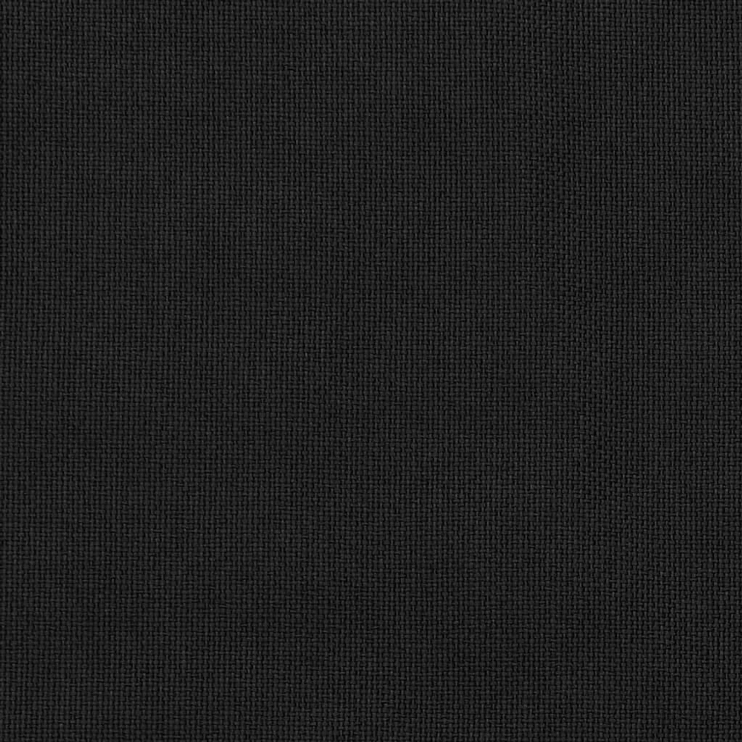 Schwarzer Verdunkelungsvorhang in Leinenoptik, Detailaufnahme des Stoffes.