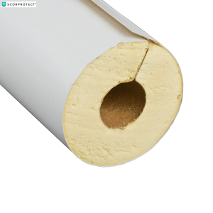 Scorprotect PUR Rohrisolierung mit PVC-Mantel, 18 mm x 20 mm, Detailansicht.
