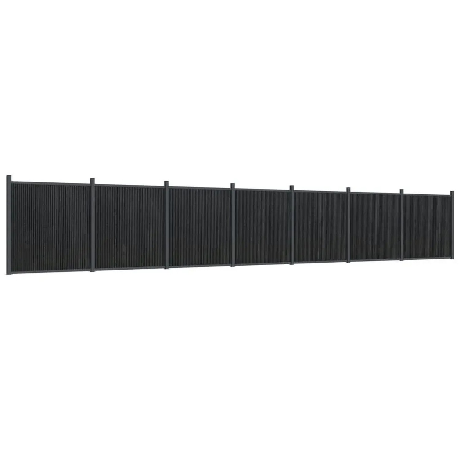 vidaXL Zaunelement Grau 1218x186 cm WPC 3282795 günstig online kaufen