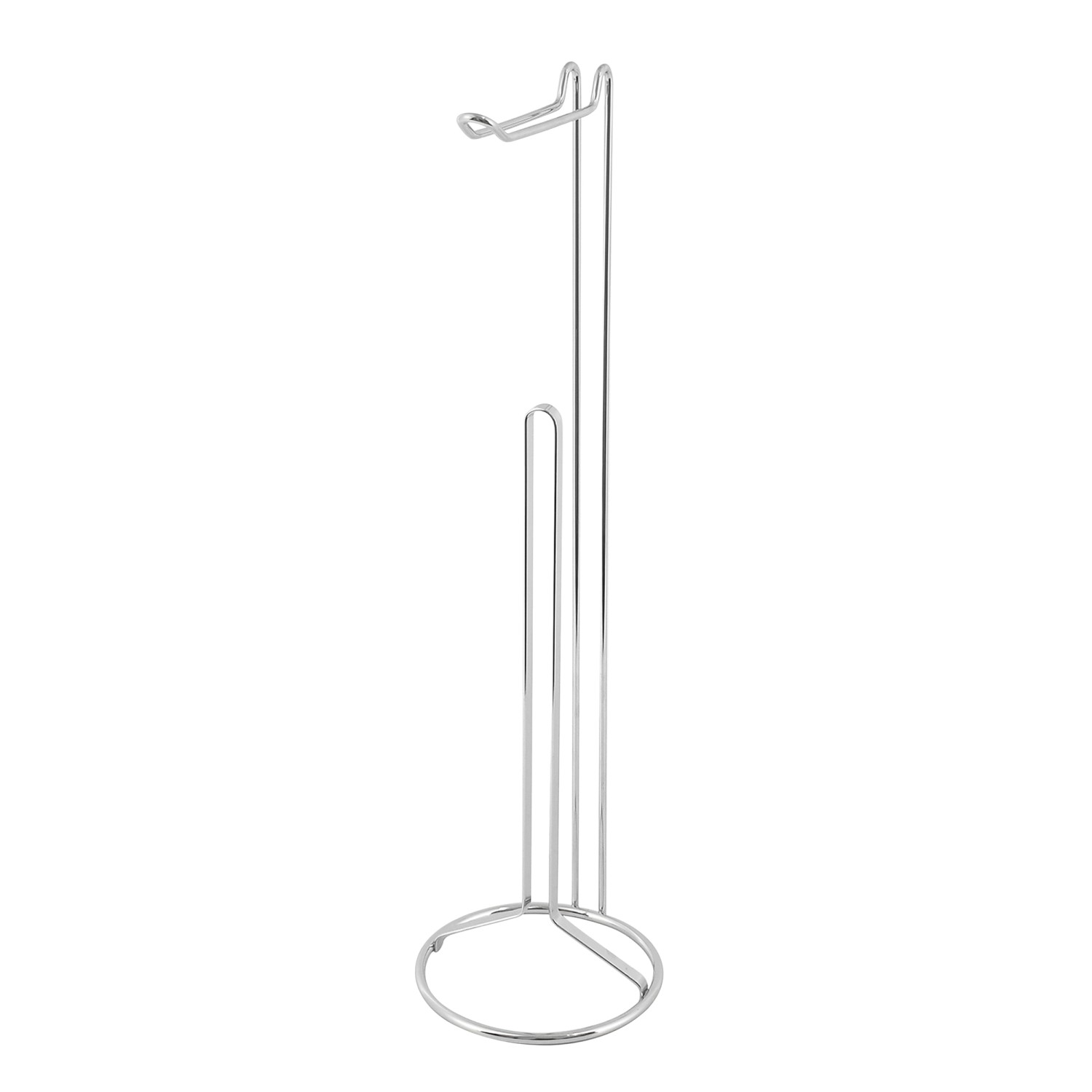 MSV Toilettenpapierhalter Amy Stahl Ø 15 cm x 54 cm Chrom günstig online kaufen