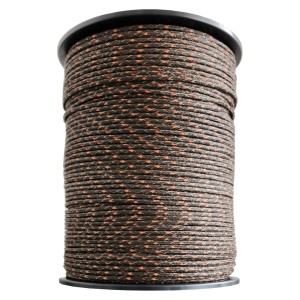 ZGM Weidezaunseil Premium Braun/Orange 200 m 11 Leiter