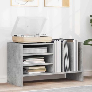 vidaXL Schallplattenschrank Beton Grau 78,5 x 35 x 45 cm Holzwerkstoff 891075