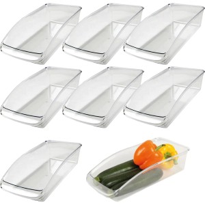 Bestlivings Kühlschrankbox M 8er-Pack, transparente Küchenhelfer zur Aufbewahrung.