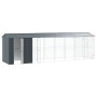 vidaXL Vogelkäfig Anthrazit 860 x 208 x 247 cm Verzinkter Stahl 3325155_4