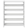 vidaXL Schuhregal Weiß 80x25x100 cm Holzwerkstoff 859896_4
