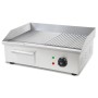 VERTES Elektro Grillplatte 3000 W Plancha Edelstahl Glatt & Gerillt 55 x 35 cm 50 bis 300 °C
