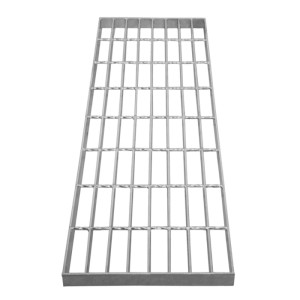 Verzinkter Gitterrost, 800x270mm, aus robustem Stahl für hohe Belastungen im Baubereich.