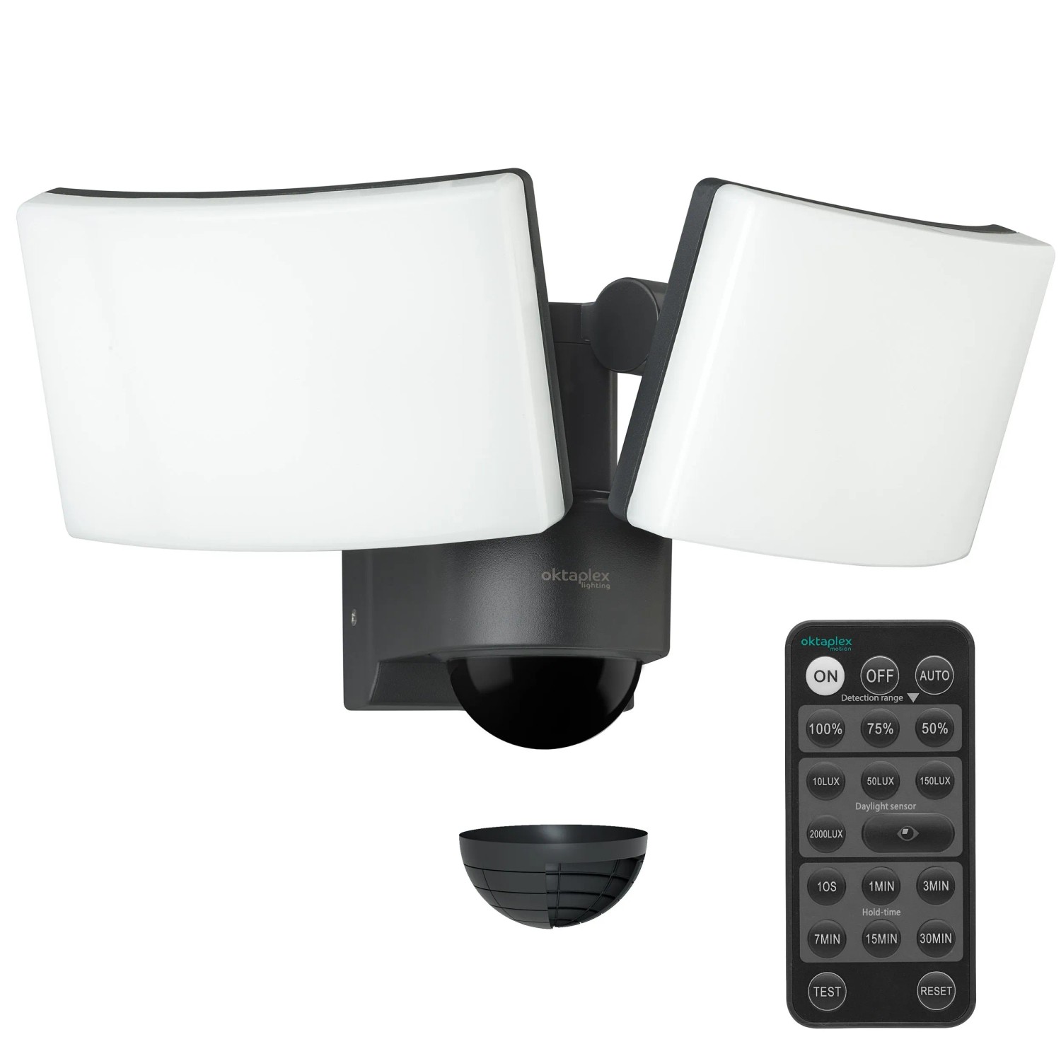 Oktaplex Cali Dos LED Außenstrahler mit Bewegungsmelder und Fernbedienung I günstig online kaufen