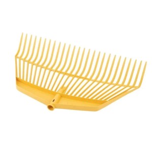 Galaflor Laubrechen mit Laubhand aus Kunststoff 26 Zinken Feststehend 60 cm