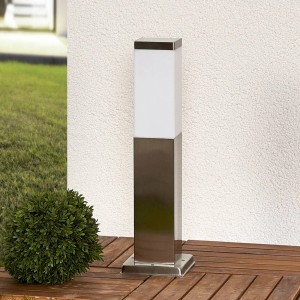 Lindby Außenleuchte Lorian 9972063 Spritzwassergeschützt Modern in Alu aus Edelstahl 1-flammig E27