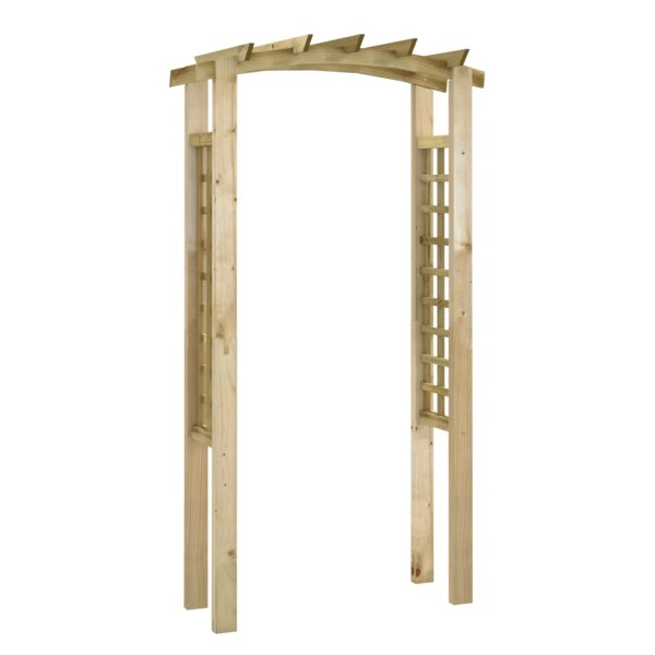 Elegantes Rosenbogen Holz Obi Ebenbild