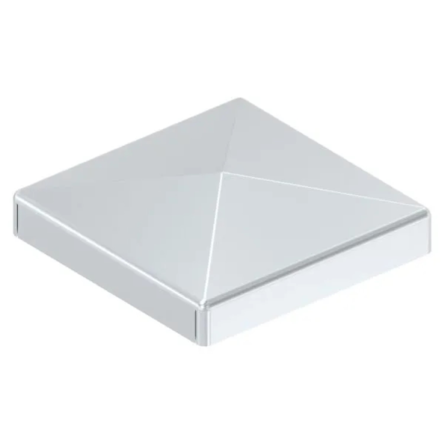 FeNau Pfostenkappe Stahl Galvanisch Verzinkt Für Rohr 40x40 mm