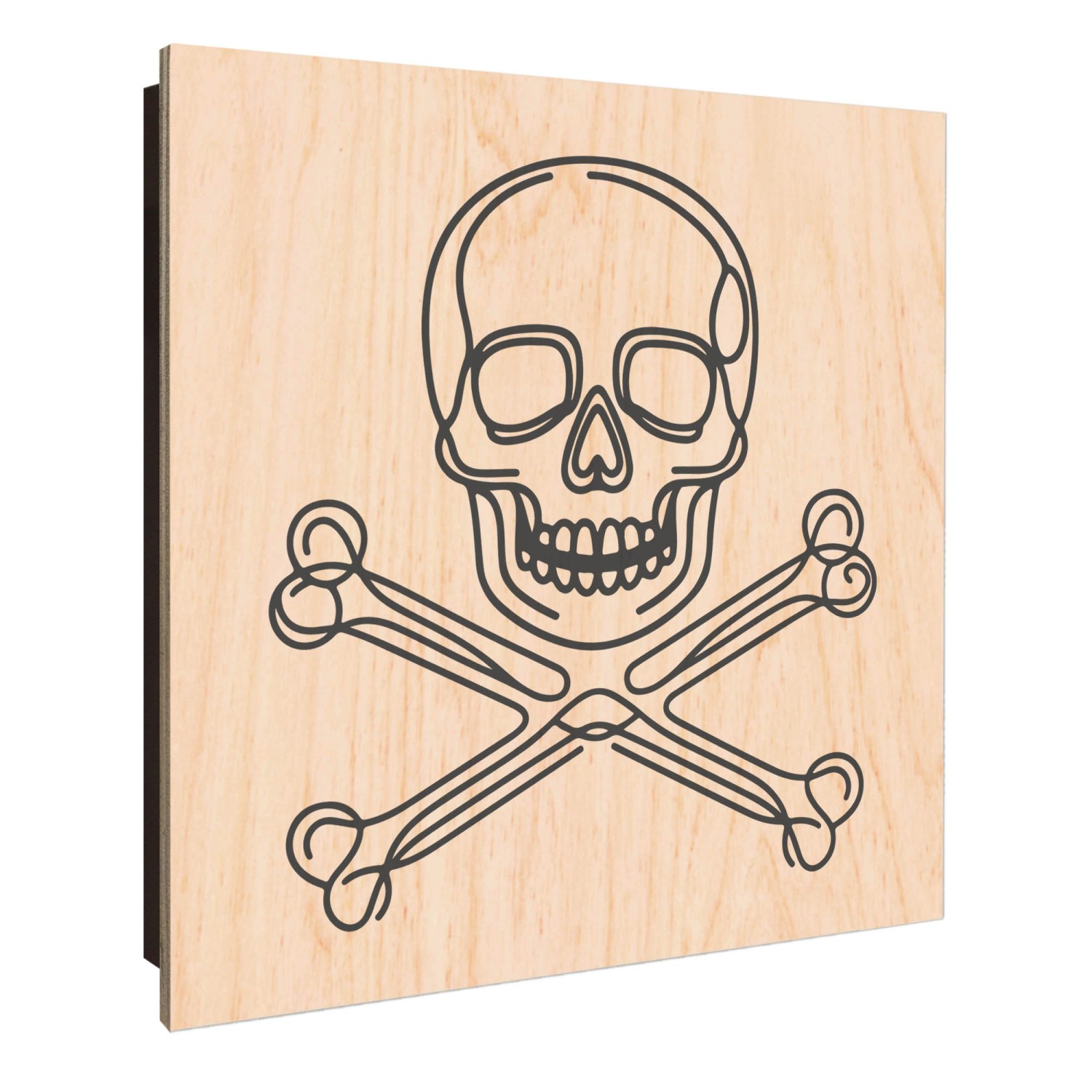 Banjado Schlüsselkasten Holz 30x30cm Schwarz Scharnier Rechts 50 Haken Desi günstig online kaufen