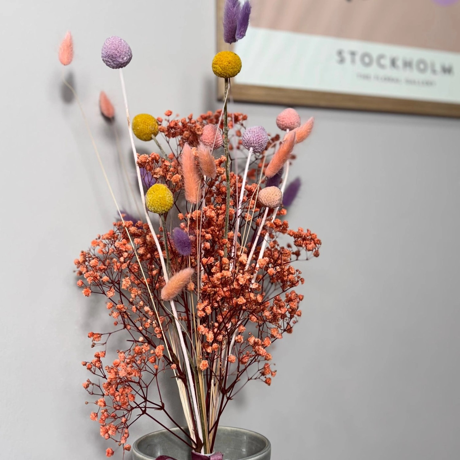 Lykke&You Craspedia Dream Trockenblumenstrauß in Sanften Frühlingsfarben günstig online kaufen