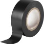 Schwarzes Isolierband, 18 mm x 10 m, zur Kabelisolation und Reparatur.