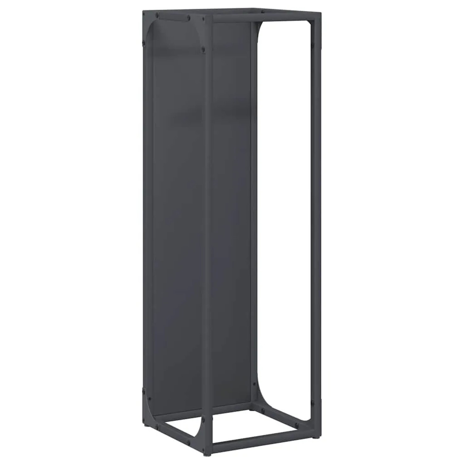 vidaXL Brennholzregal Anthrazit 25x25x80 cm Kaltgewalzter Stahl 864265