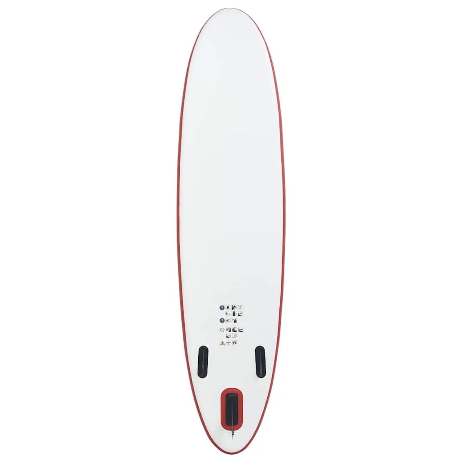 vidaXL Stand Up Paddle Surfboard SUP Aufblasbar Rot und Weiß 92203_4