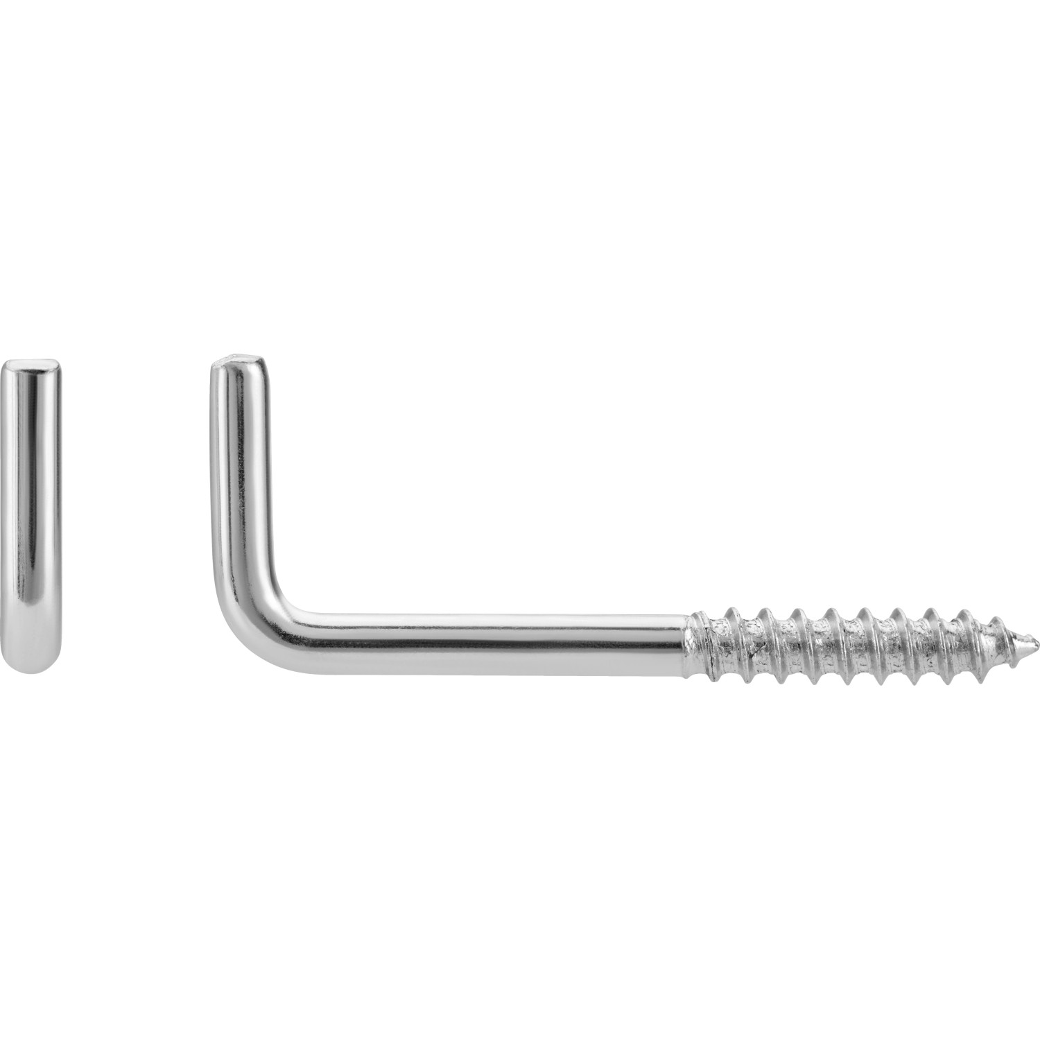 Schraubhaken Gerade Stahl Verzinkt 40 mm x 3,0 mm 6 Stück