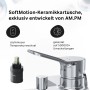 AM.PM Wannenarmatur X-Joy: Einhebelmischer mit Handbrause und Halterung, Chrom.