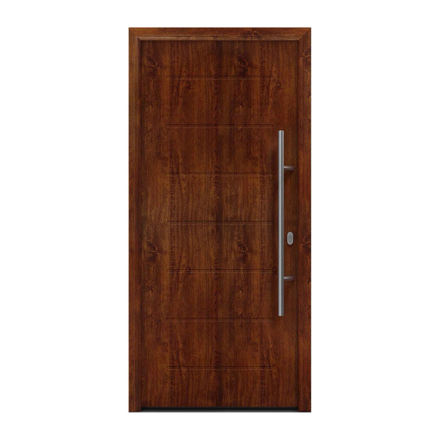 EcoStar Haustür Isopro IP 015 Dark Oak 110 cm x 210 cm DIN R günstig online kaufen