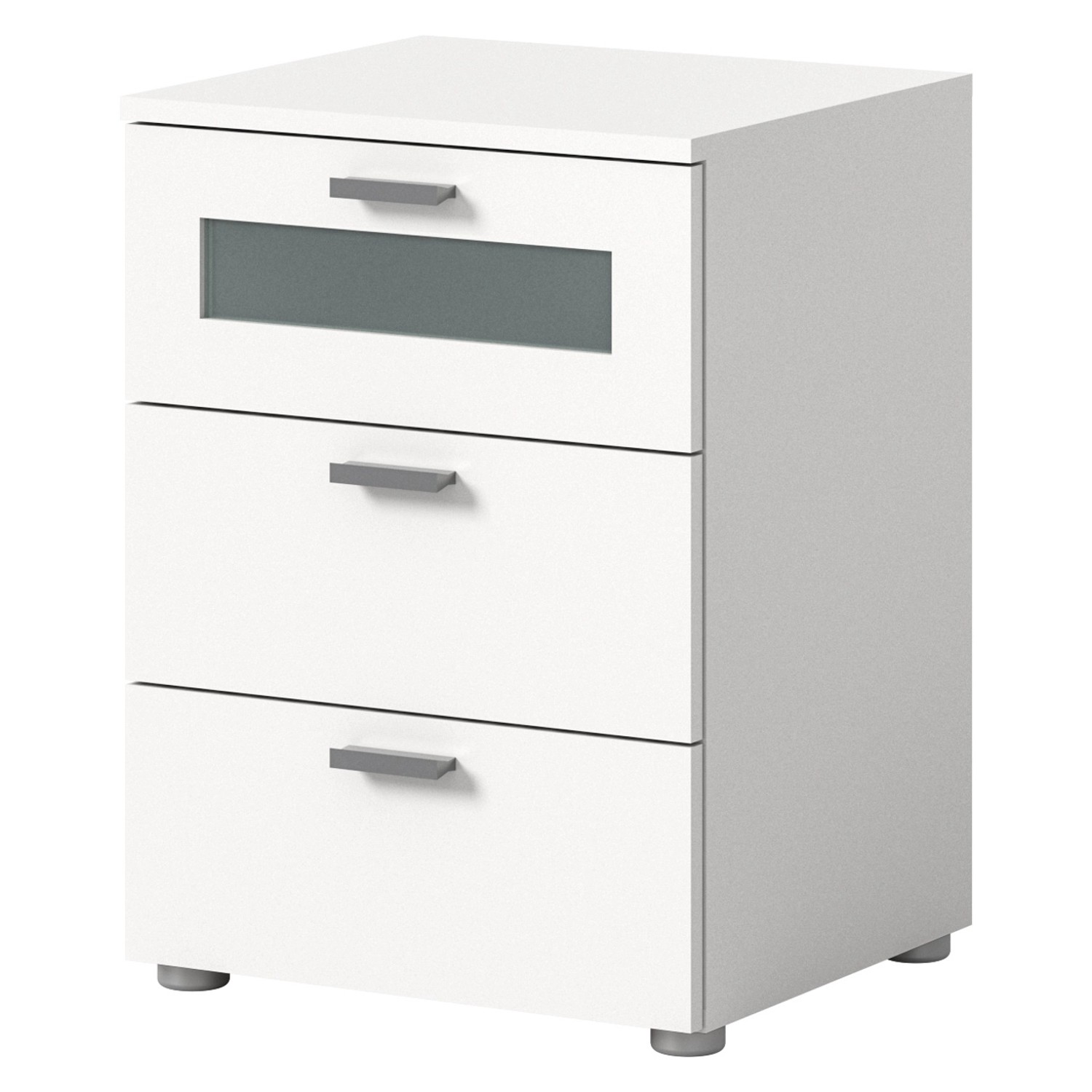 Inn.Furn Nachttisch Weiß 45 x 60 cm mit Soft-Close Dante günstig online kaufen