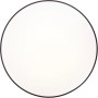 Runde, dimmbare LED-Deckenleuchte Slimline, Ø 78cm, weiß mit schwarzem Rand. Für Innenräume.