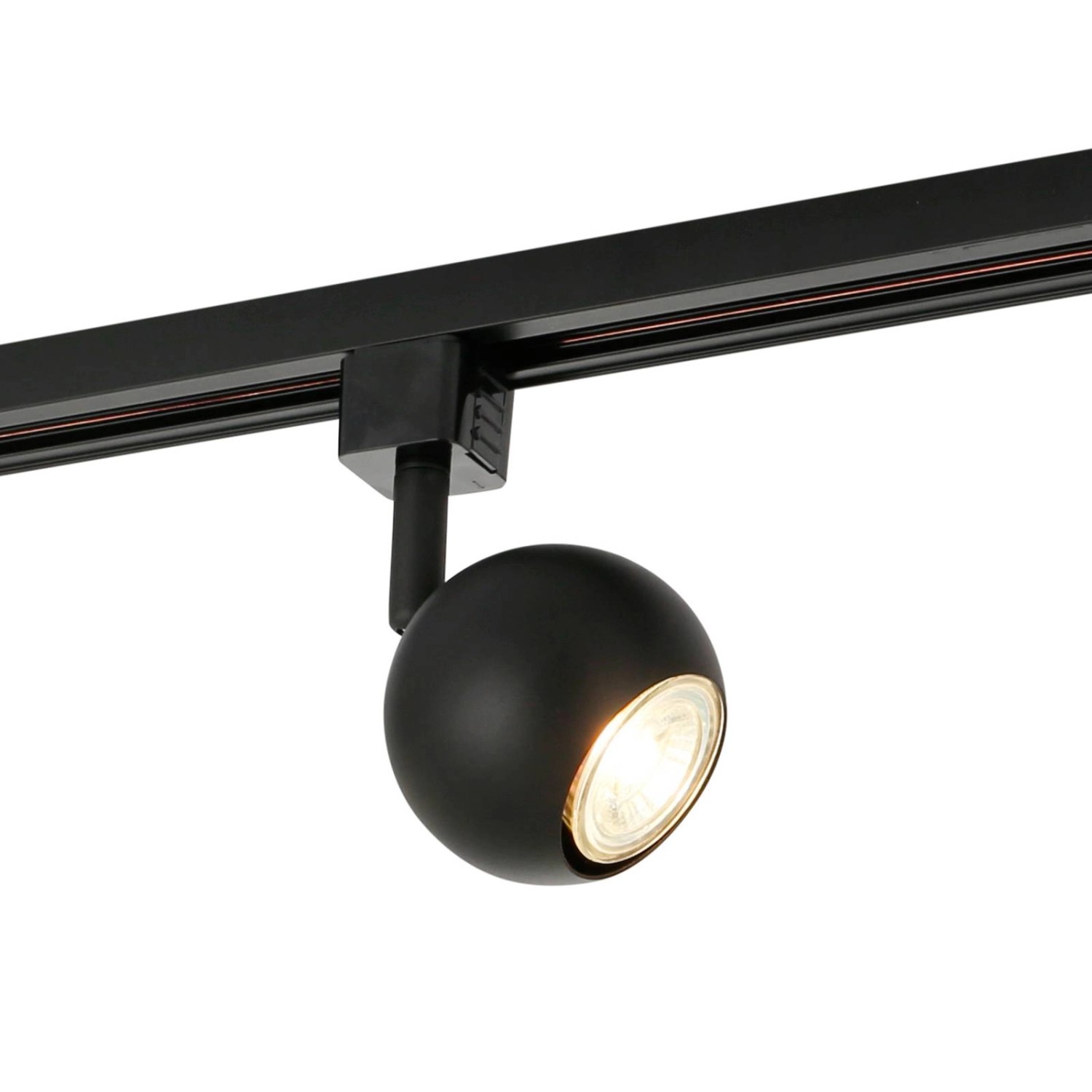 PRIOS Stromschienenleuchte Felipo 9054013 Modern in Schwarz 1-flammig GU10 Wohnzimmerleuchte