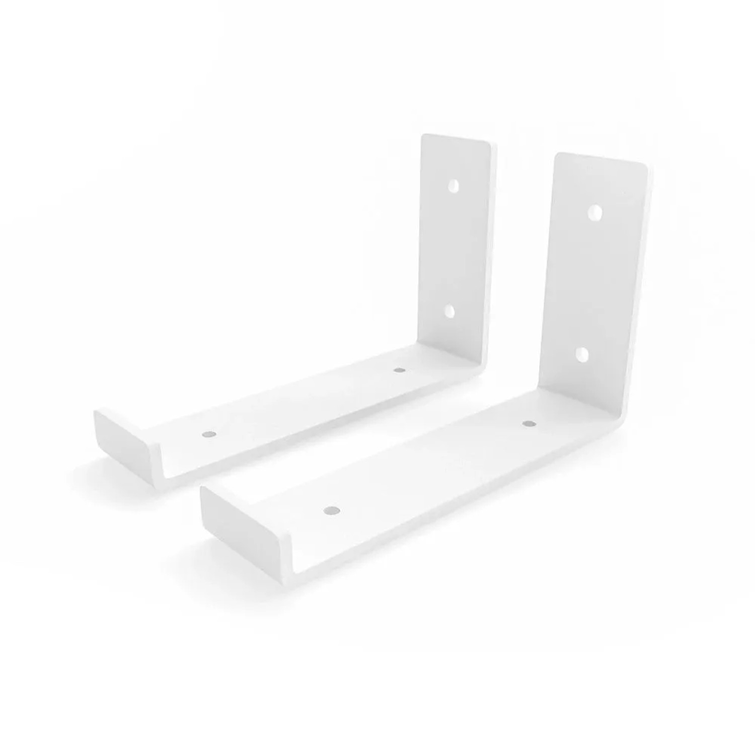 HEVVA Regalhalterung RIEDBERG 15 cm Tief 2er Set Weiß