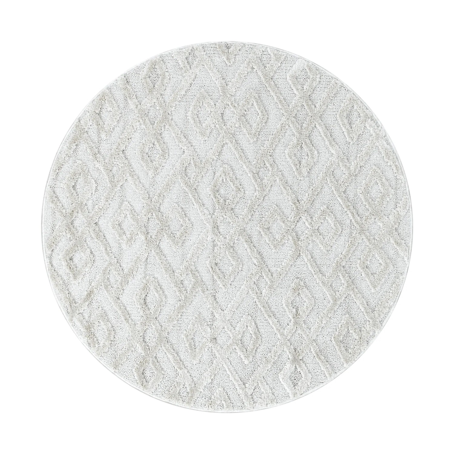 Ayyildiz Hochflorteppich Pisa 4708 Creme Ø 200 cm
