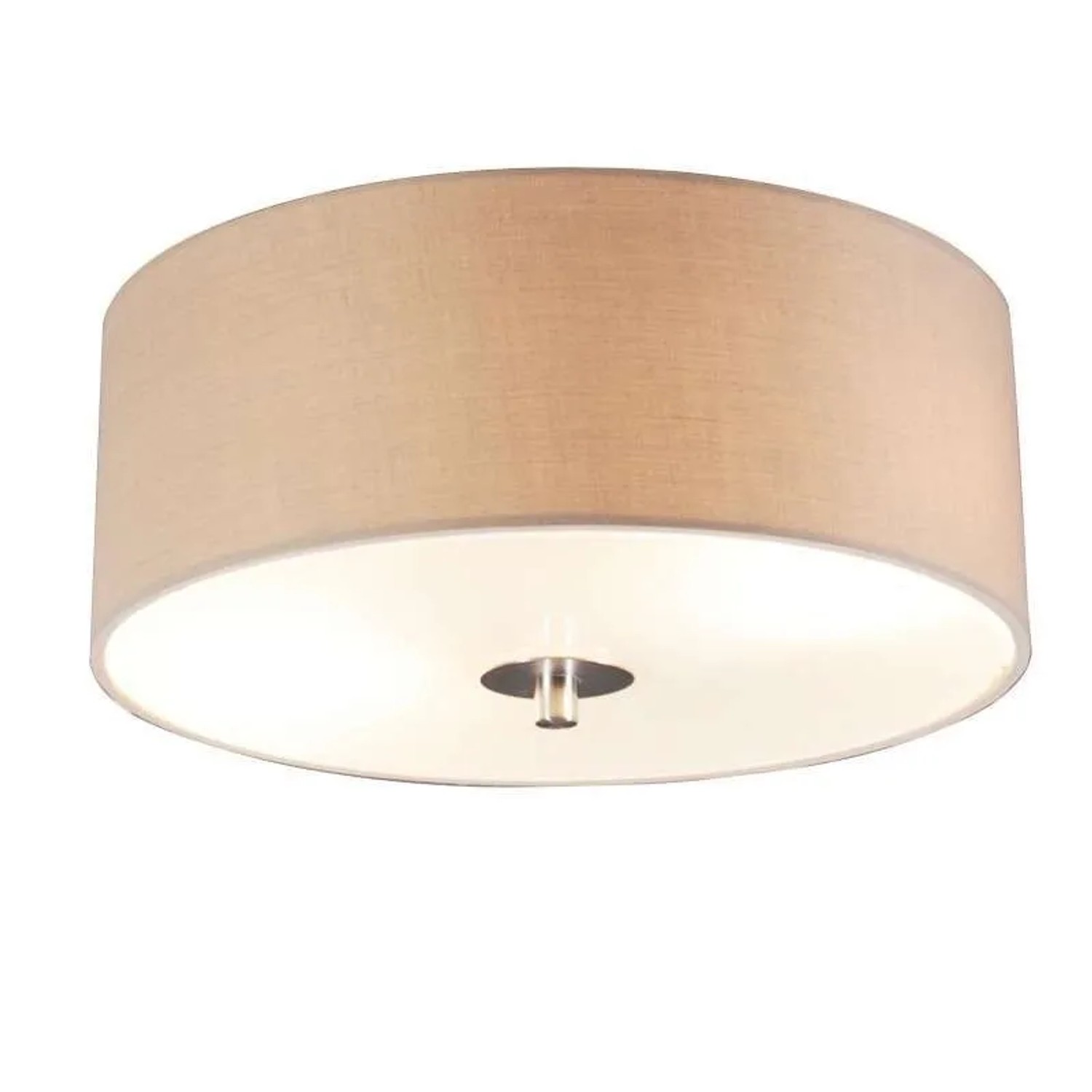 QAZQA Country Deckenleuchte Beige 30 cm Drum
